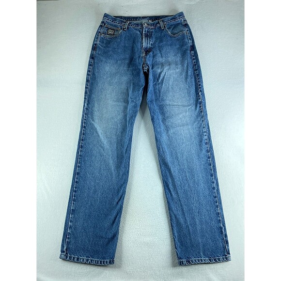 Akademiks Women Jeans Blue Tag Size 29 (29x33) Low Rise Straight Denim - Picture 1 of 11